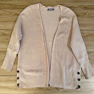 Womens Marled Cream Knot Sweater Cardigan Size Small